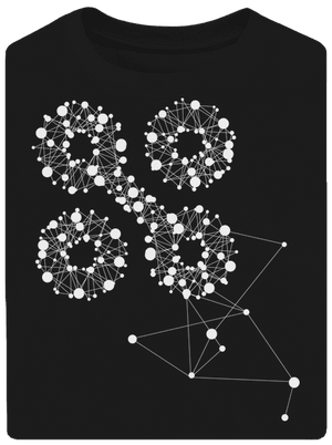 NYX Síť 15 let – bílý potisk unisex tričko oversized Black