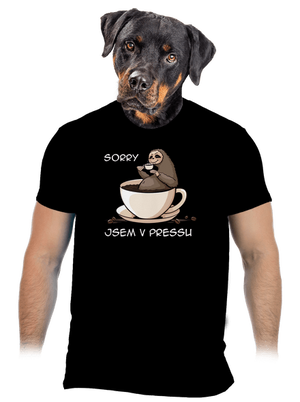 V pressu pánské tričko Black