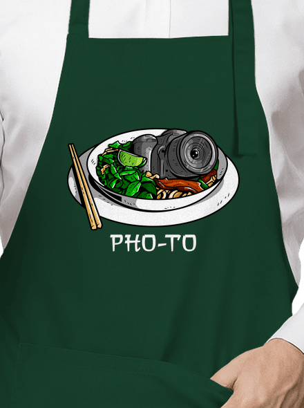 Pho-to zástěra Bottle Green