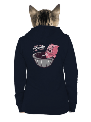 Ve formě dámská mikina na zip Navy Mal