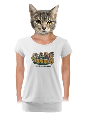 dámské tričko s lemem