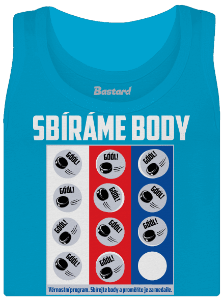 Sbíráme body - hokej dámské tílko klasické Blue Atol