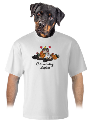 Rozmazluji slepice unisex tričko oversized White