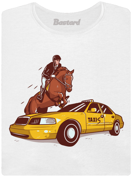 Taxis dámské tričko s lemem White