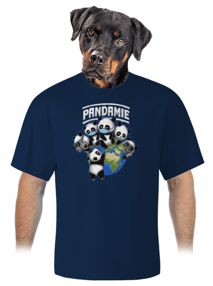 Pandamie unisex tričko oversized Midnight Blue