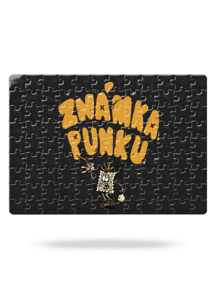 Vylitá známka punku  puzzle White