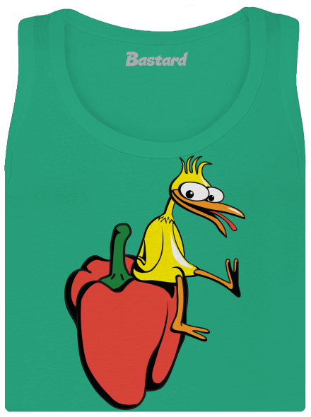 Kuře na paprice dámské tílko klasické Mint Mal