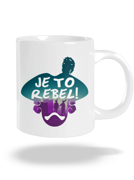 Je to rebel velký hrnek White