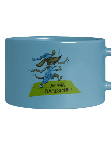 Bejvám náměsíčnej hrnek makronka Blue Macaron