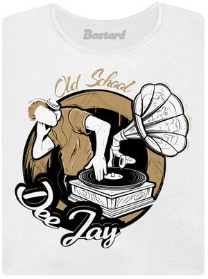 Old School DJ dámské tričko premium White