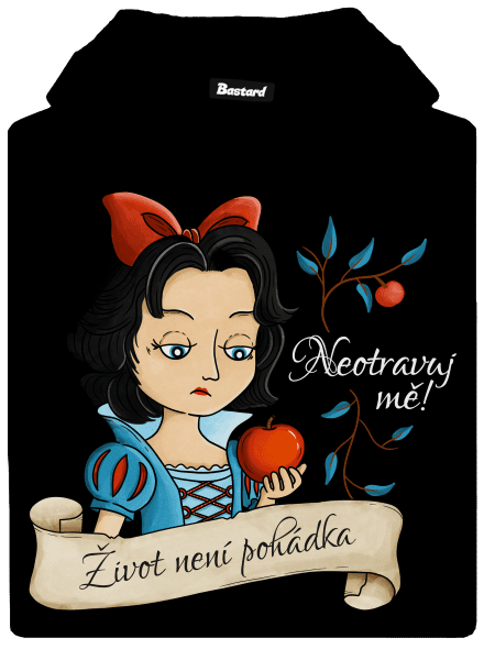 Neotravuj mě! – Život není pohádka pánská mikina klokanka Black