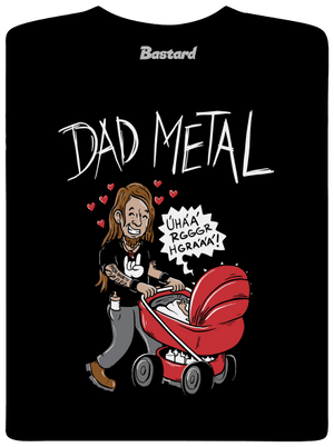 Dad metal pánské dlouhý rukáv Black