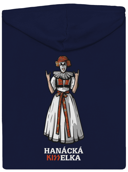 Hanácká Kisselka pánská mikina na zip Navy