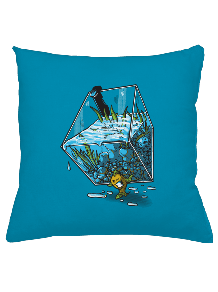 Migrující rybka polštář Blue Turquoise