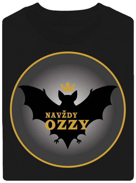 Navždy Ozzy unisex mikina bez kapuce Black