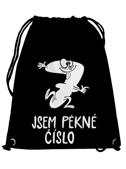 Jsem pěkné číslo vak Black