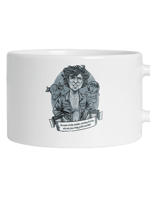 B14: Léto s kovbojem hrnek makronka White