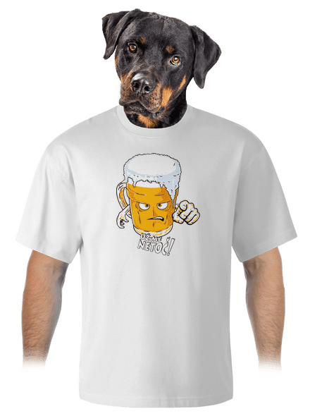 Netoč mě unisex tričko oversized White