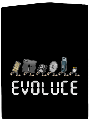 Evoluce úložiště pánská mikina na zip Black