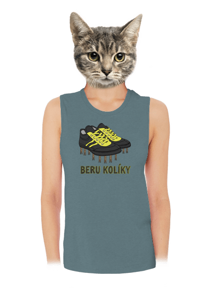 Beru kolíky dámské tílko volné Heather Deep Teal