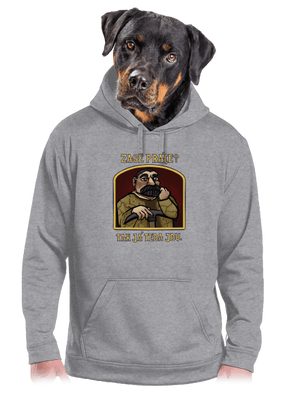 Zase práce? pánská mikina klokanka Light Melange