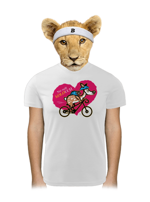 Kolouch na kole dětské sportovní tričko White