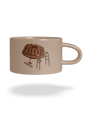 Bábovka hrnek makronka Brown Macaron