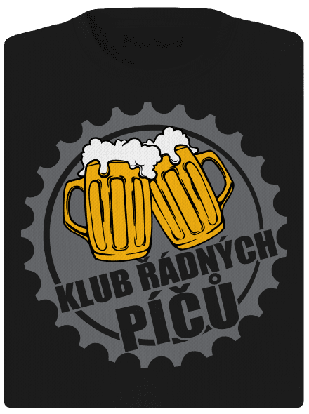 Klub řádných píčů dámské sportovní tričko Black