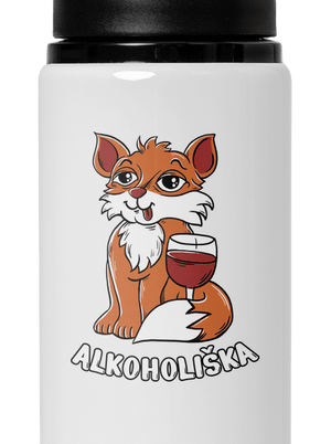 Vínová Alkoholiška lahev na vodu White