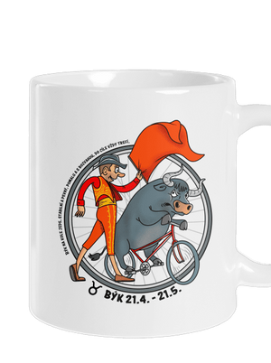 Cyklistický horoskop: Býk klasický hrnek White