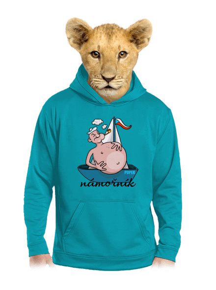 Pupek námořník dětská mikina klokanka Hawaiian Blue