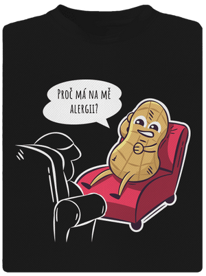 Alergeny u psychologa dětské sportovní tričko Black