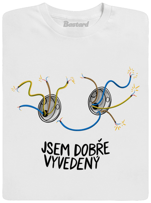 Jsem dobře vyvedený pánské tričko White