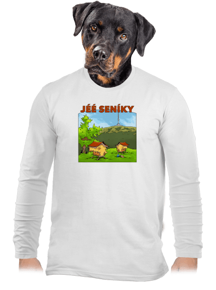 Jeseníky pánské dlouhý rukáv White