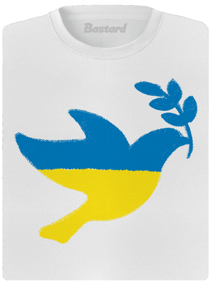 Ukrajina - Holubice obrys dámské sportovní tričko White