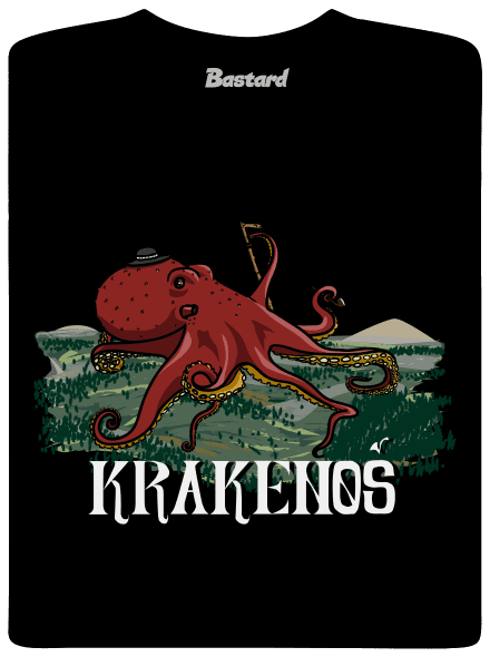 Krakenoš dětské tričko Black