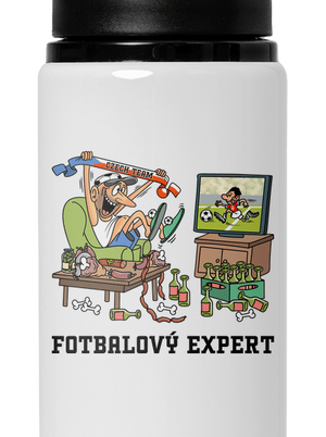 Fotbalový expert lahev na vodu White