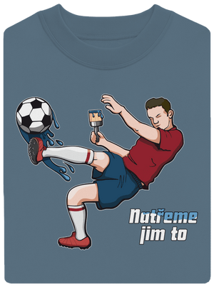 Natřeme jim to - Fotbal unisex mikina bez kapuce Nordic Blue
