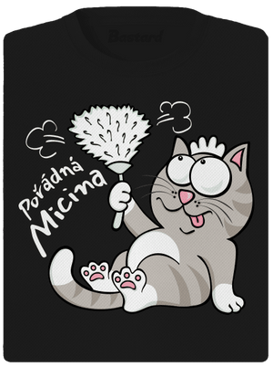 Macek a Micina dámské sportovní tričko Black