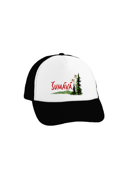 Šumává kšiltovka truckerka Black cap