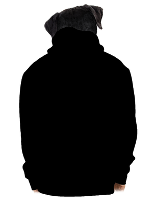 Tvoje hlava pánská mikina na zip Black