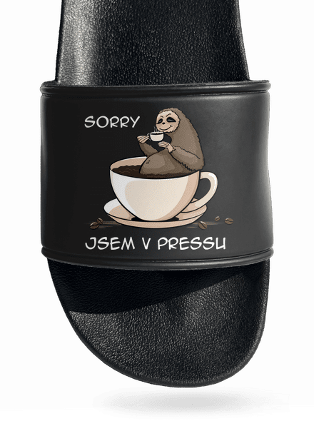 V pressu pantofle Black