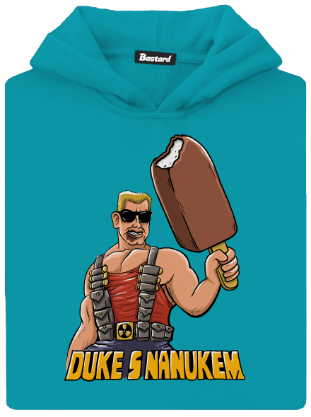 Duke s nanukem dětská mikina klokanka Hawaiian Blue