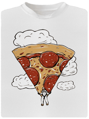 Pizzašutista dětské sportovní tričko White