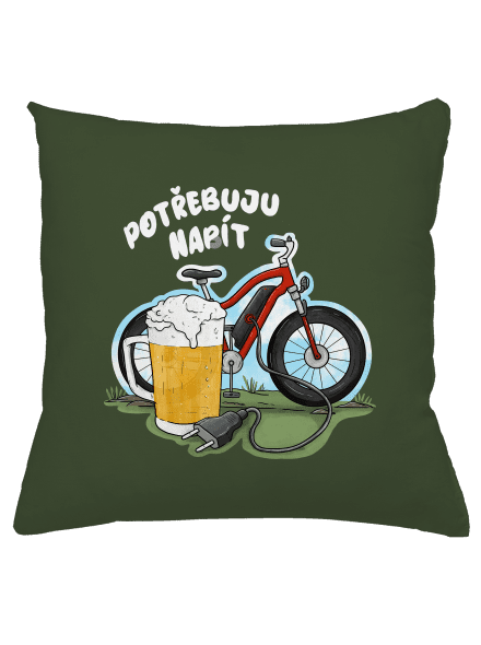 Potřebuju napít polštář Olive Green