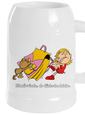 Školačka půllitr White