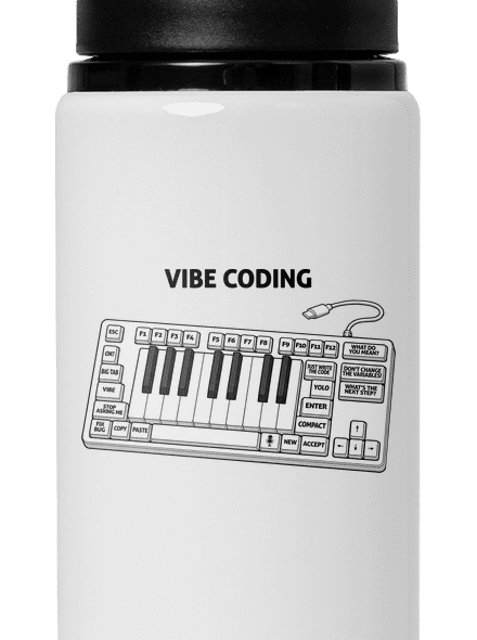 Vibe coding lahev na vodu White