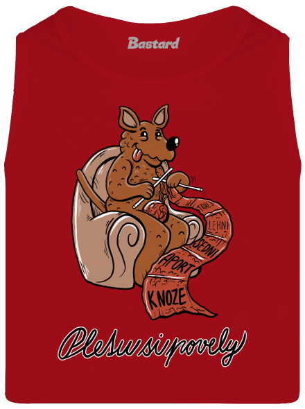 Pletu si povely pánské tílko Red