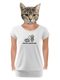 dámské tričko s lemem