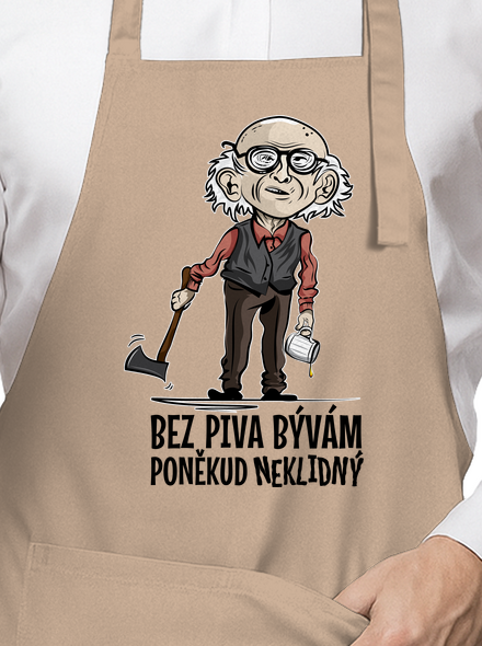 Neklidný bez piva zástěra Rope